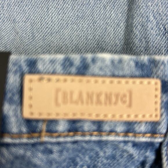 Blank NYC Women’s 24 The Baxter Ribcage Straight Leg Distressed Button Jeans NEW - Picture 7 of 9